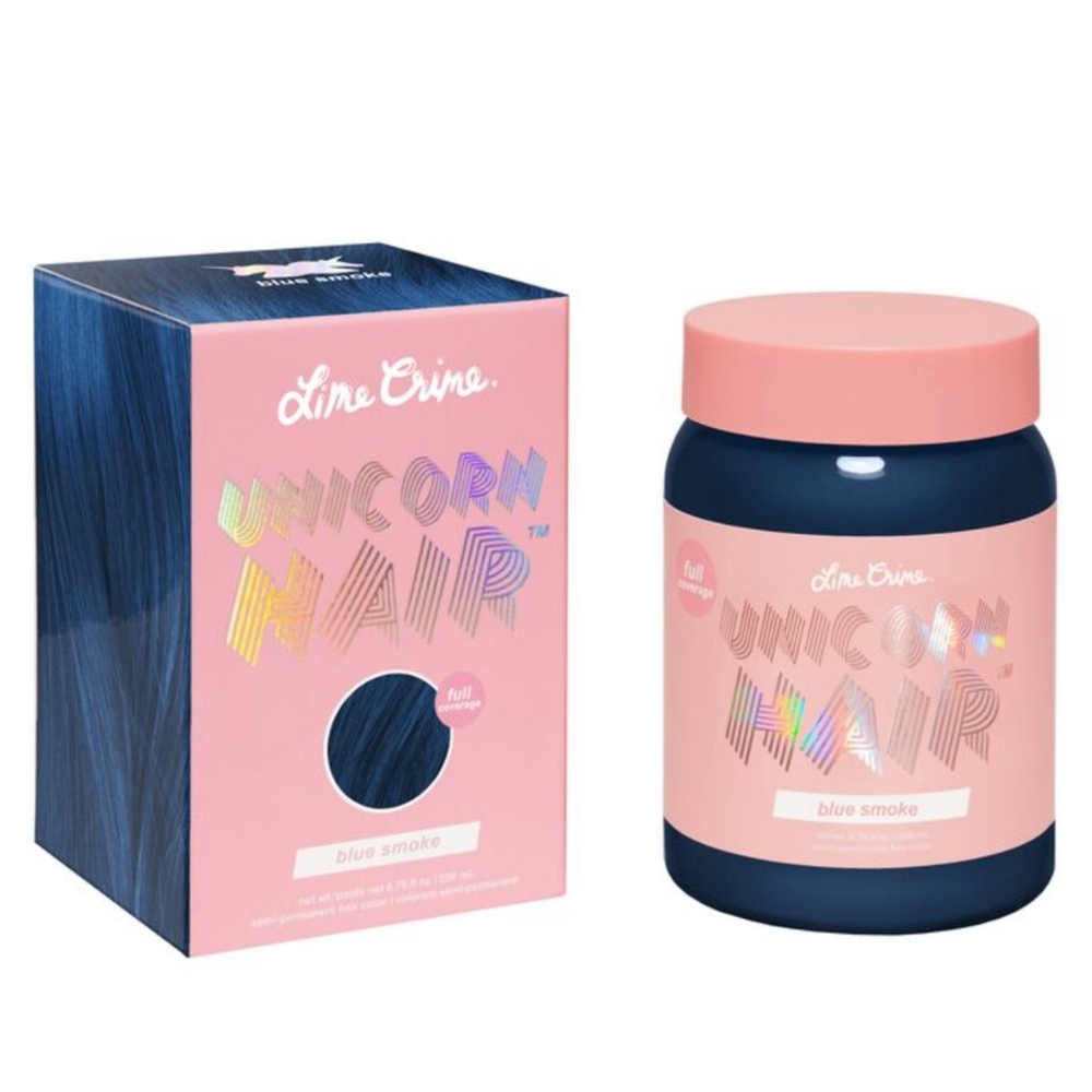 Lime Crime Unicorn Semi-Permanent Hair Dye - Shade Blue Smoke New in Box